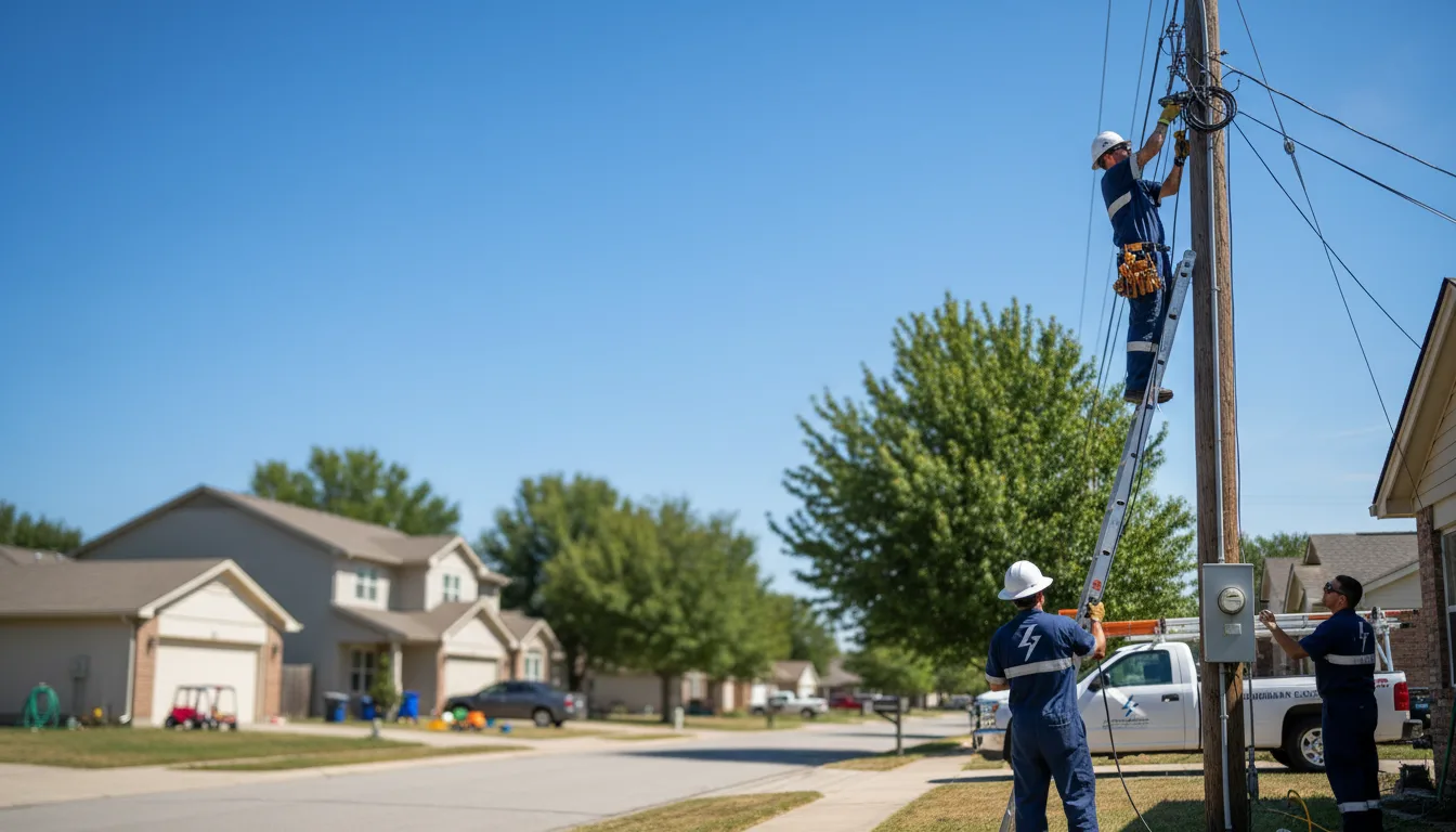 Residential electrician providing installation services in New Philadelphia, PA